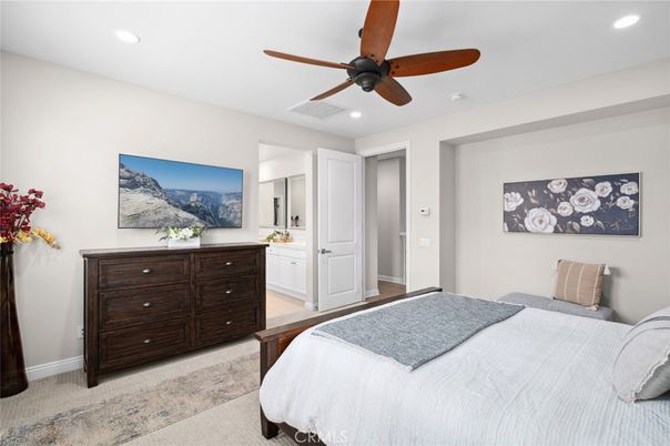 Bedroom, Interior, Recessed Lighting