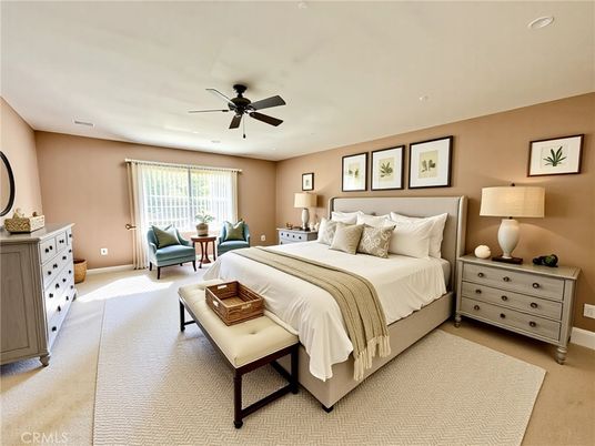 Bedroom, Interior, Recessed Lighting