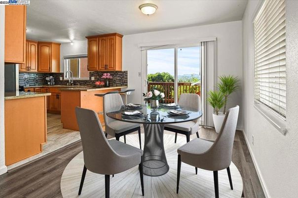 Dining room, Interior, Kitchen, Wood Texture Flooring
