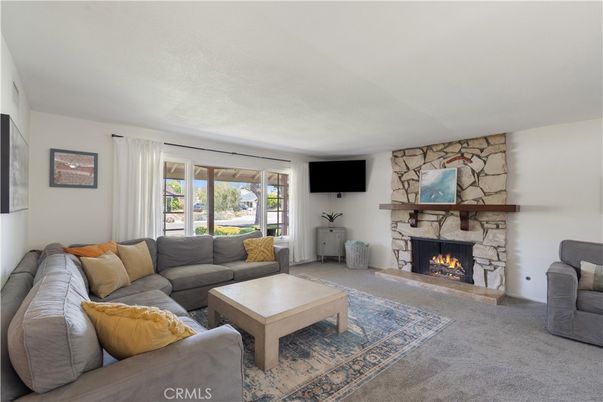 Fireplace, Interior, Living room, Stone Walls