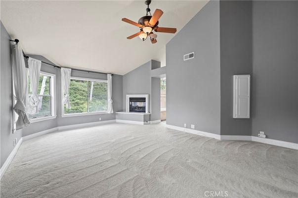 Empty room, Fireplace, Interior