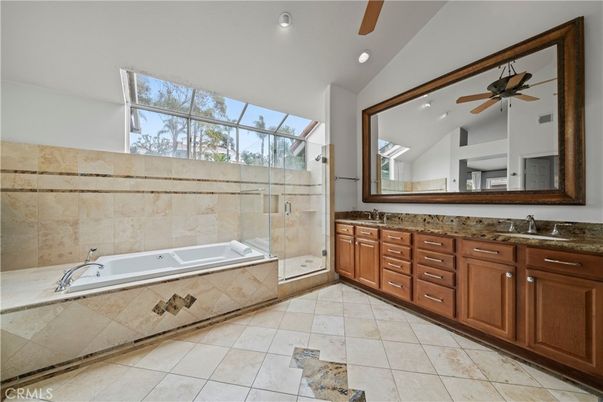 Bathroom, Dual Sink Vanities, Glass Ceilings, Glass Shower, Interior, Recessed Lighting