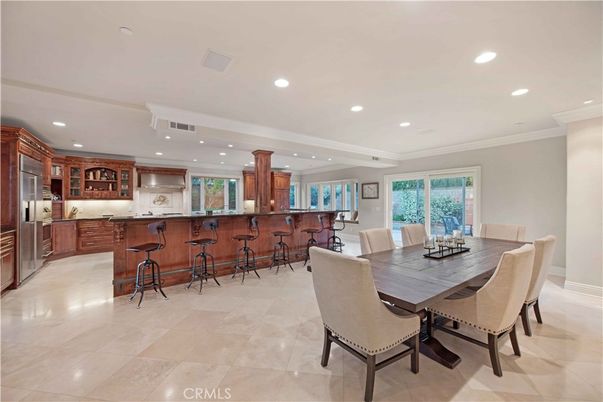Dining room, Interior, Kitchen, Recessed Lighting