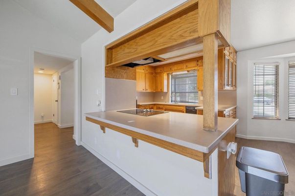 Interior, Kitchen, Wood Texture Flooring