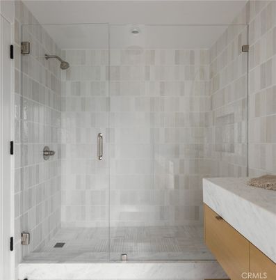 Bathroom, Glass Shower, Interior, Marble