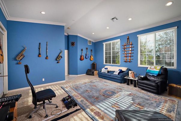 Home Office, Interior, Recessed Lighting