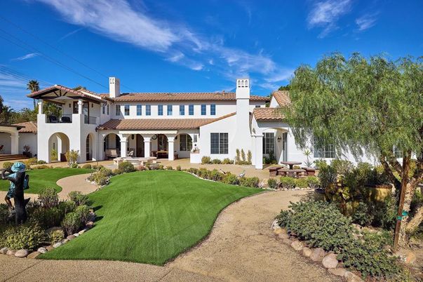 Backyard, Exterior, Facade, Mediterranean