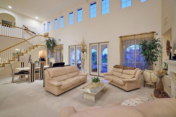 Dining room, Fireplace, Interior, Living room, Recessed Lighting