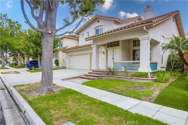 Attached, Backyard, Exterior, Facade, Mediterranean