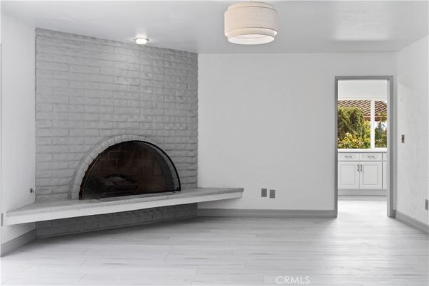 Empty room, Fireplace, Interior, Wood Texture Flooring