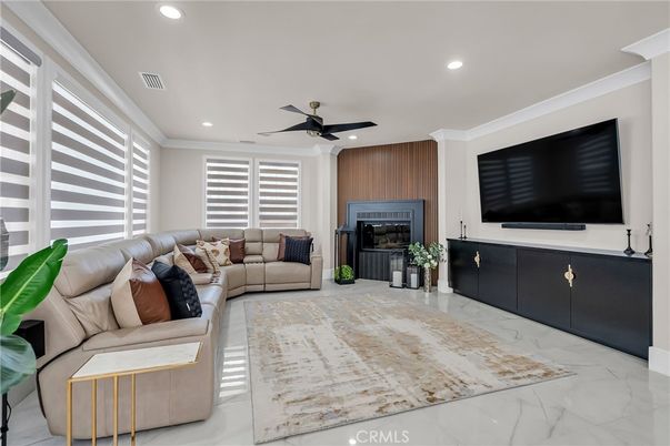 Interior, Living room, Marble, Recessed Lighting