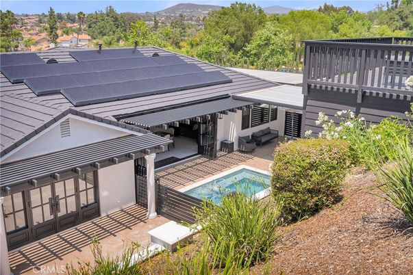 Exterior, Pool, Solar Panels