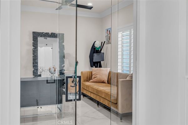 Bathroom, Interior, Marble, Recessed Lighting