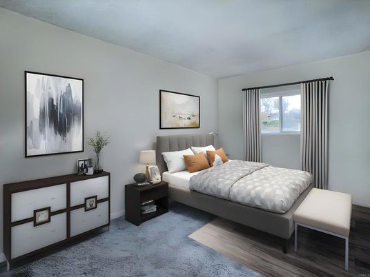 Bedroom, Interior, Wood Texture Flooring