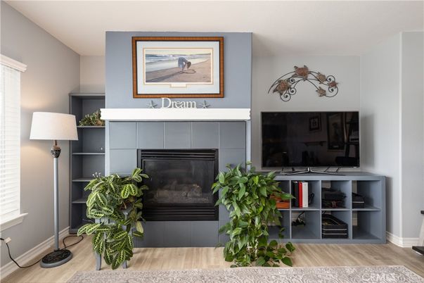 Fireplace, Interior, Wood Texture Flooring