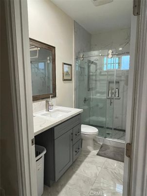 Bathroom, Glass Shower, Interior, Marble, Marble Walls
