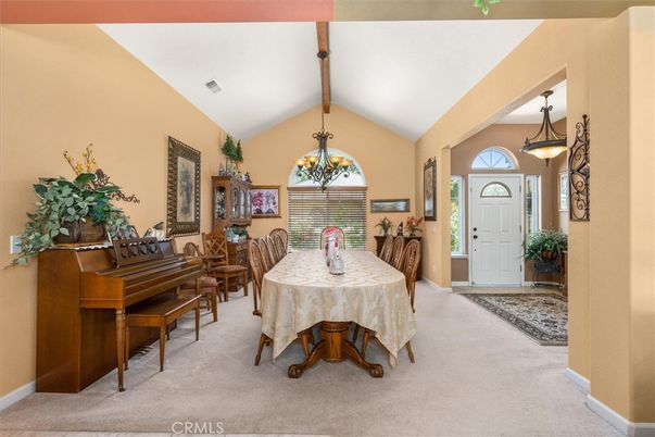 Chandelier, Dining room, Interior, Pendant Lights, Piano