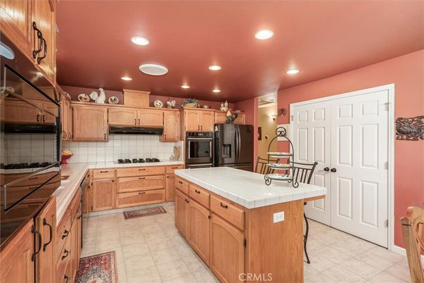 Interior, Kitchen, Recessed Lighting, Tile Countertops