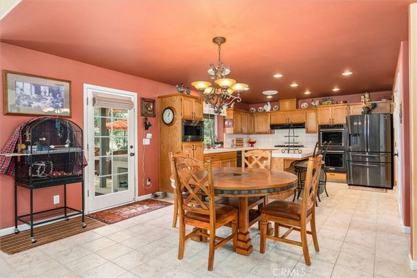 Chandelier, Dining room, Interior, Kitchen, Recessed Lighting