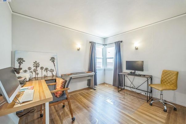 Home Office, Interior, Wood Texture Flooring