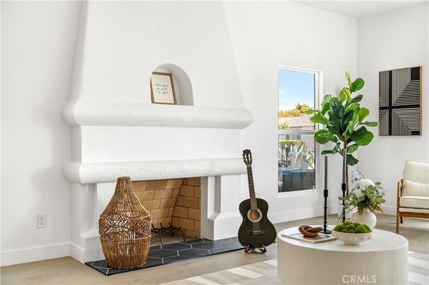 Fireplace, Interior, Wood Texture Flooring