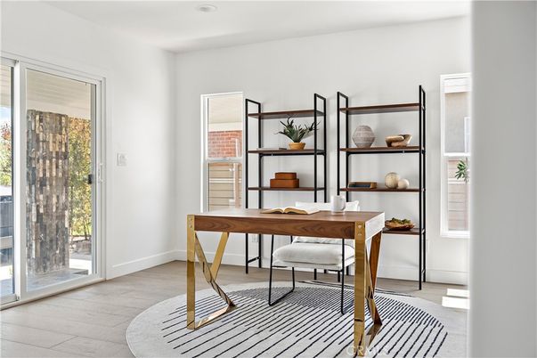 Home Office, Interior, Wood Texture Flooring