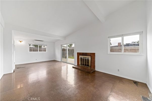 Empty room, Fireplace, Interior