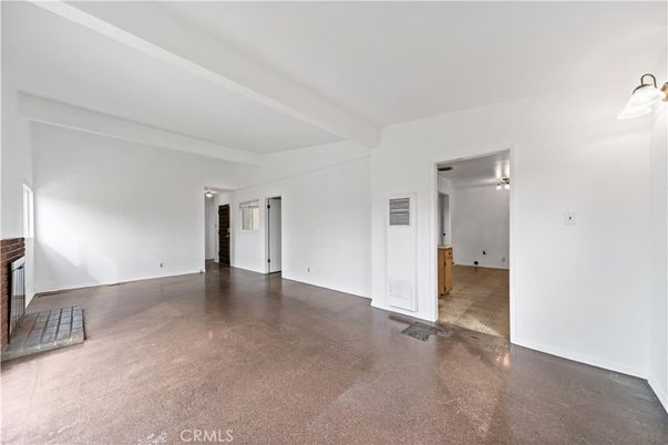 Empty room, Fireplace, Interior