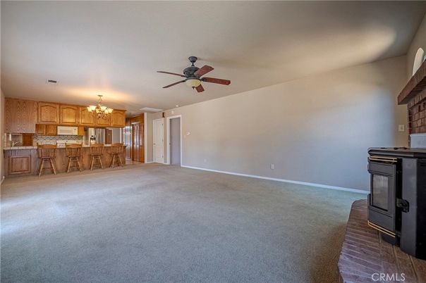 Chandelier, Empty room, Interior, Kitchen