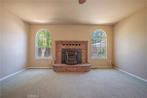 Empty room, Fireplace, Interior