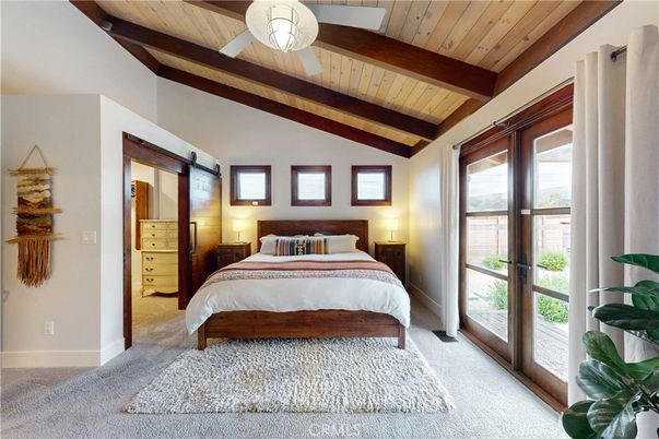 Bedroom, Interior, Wooden Beams, Wooden Ceilings
