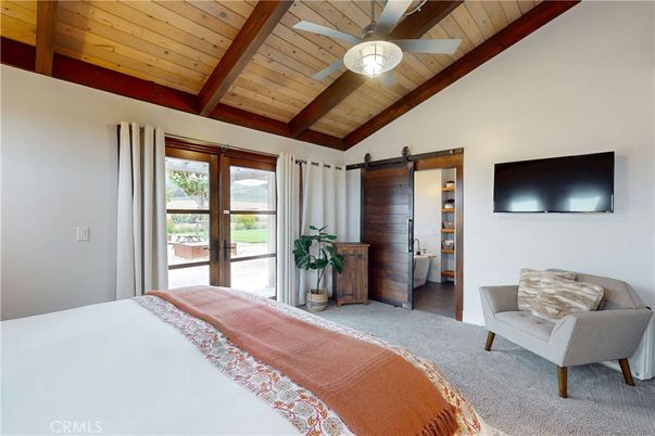 Bedroom, Interior, Wooden Beams, Wooden Ceilings