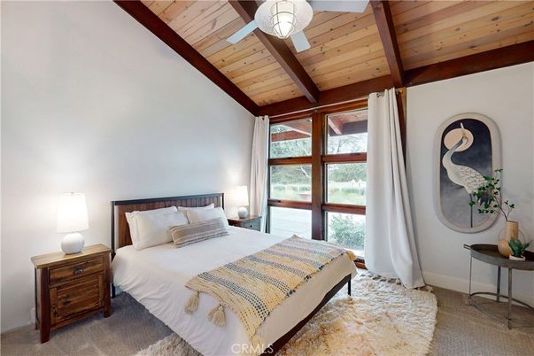 Bedroom, Interior, Wooden Beams, Wooden Ceilings