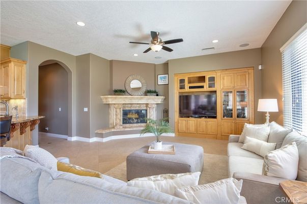Fireplace, Interior, Living room, Recessed Lighting