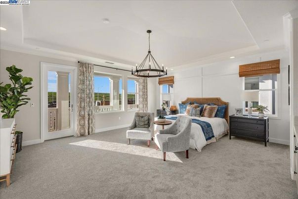 Bedroom, Chandelier, Interior, Pendant Lights, Recessed Lighting