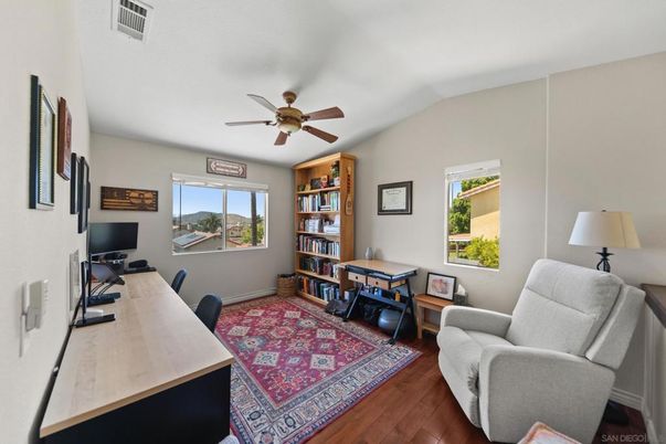 Home Office, Interior, Wood Texture Flooring