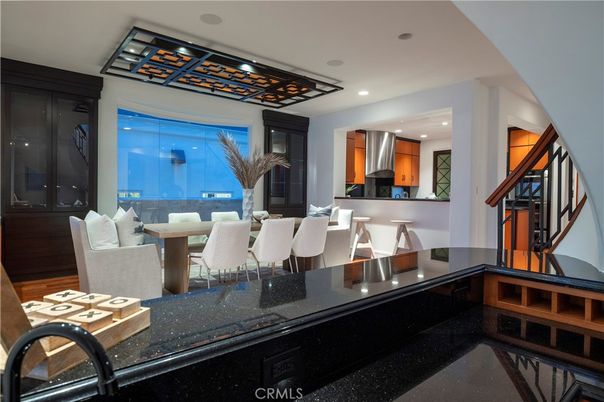 Dining room, Interior, Kitchen, Recessed Lighting