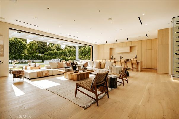 Interior, Kitchen, Living room, Pendant Lights, Recessed Lighting, Wood Texture Flooring