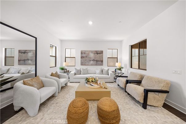 Interior, Living room, Recessed Lighting