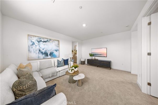 Interior, Living room, Recessed Lighting