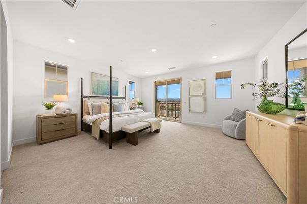 Bedroom, Interior, Recessed Lighting