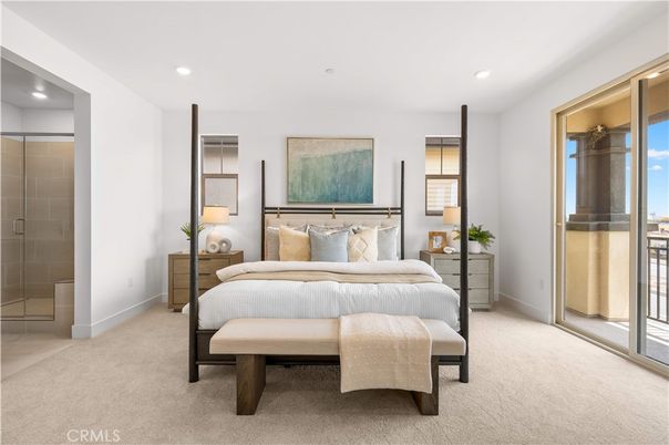 Bedroom, Interior, Recessed Lighting