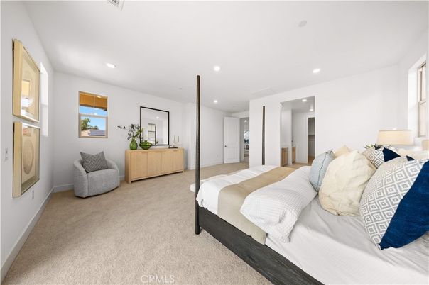 Bedroom, Interior, Recessed Lighting