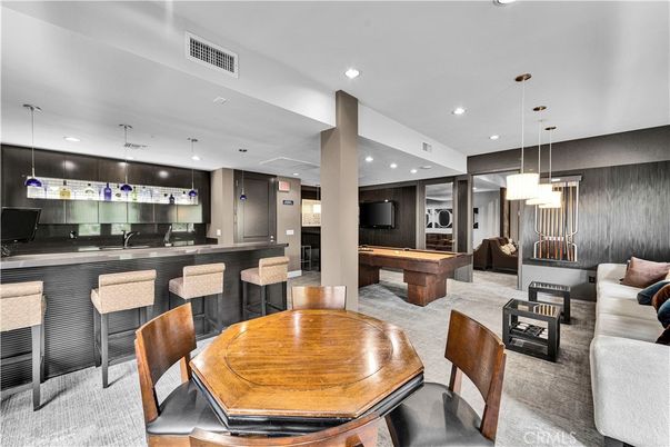 Billiard Table, Dining room, Game Room, Interior, Pendant Lights, Recessed Lighting