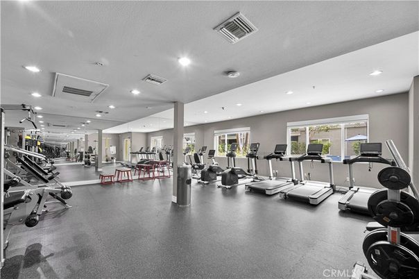 Fitness Equipment, Gym, Interior, Recessed Lighting