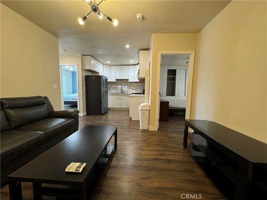 Interior, Kitchen, Living room, Recessed Lighting, Wood Texture Flooring
