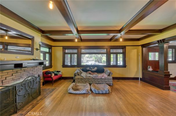 Fireplace, Interior, Living room, Wood Texture Flooring
