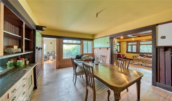 Dining room, Interior, Wood Texture Flooring