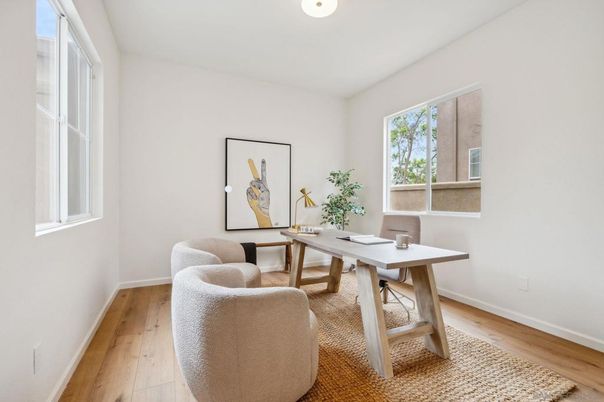 Home Office, Interior, Wood Texture Flooring