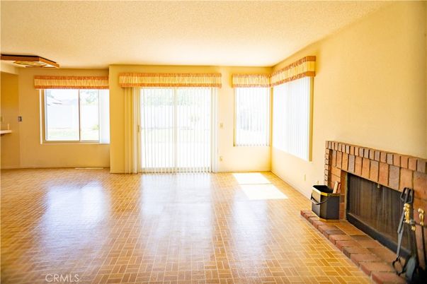 Empty room, Fireplace, Interior